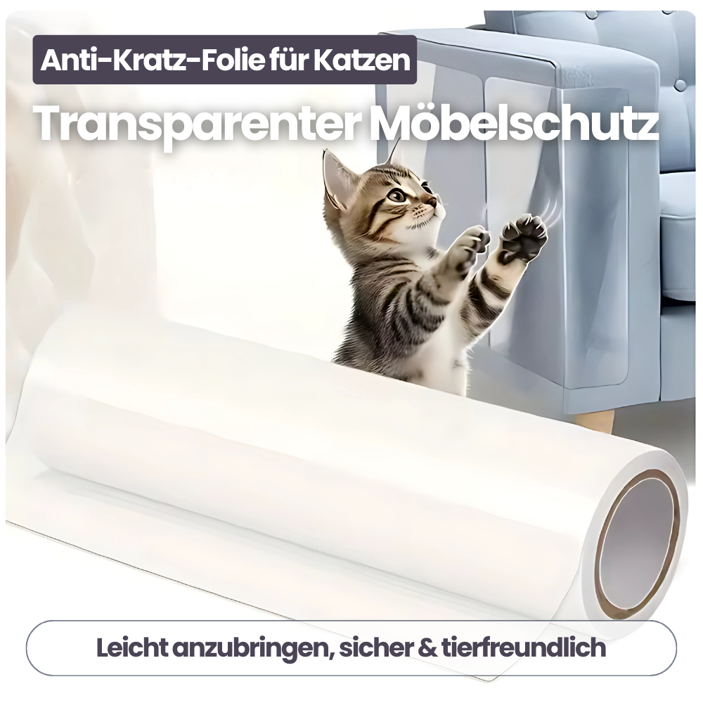 Anti-Kratz-Folie für Katzen – Transparenter Möbelschutz & Training