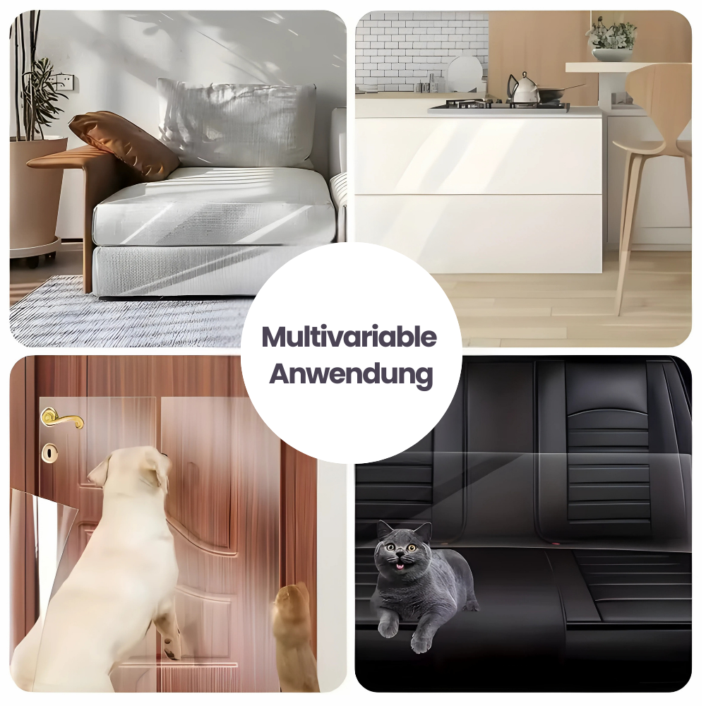 Anti-Kratz-Folie für Katzen – Transparenter Möbelschutz & Training