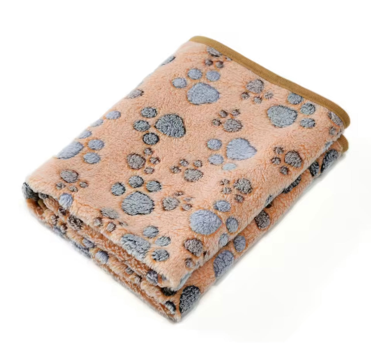 Warme Fleecedecke mit süßen 🐾 Pfotenabdrücken 🐾 waschbar & schnelltrocknend
