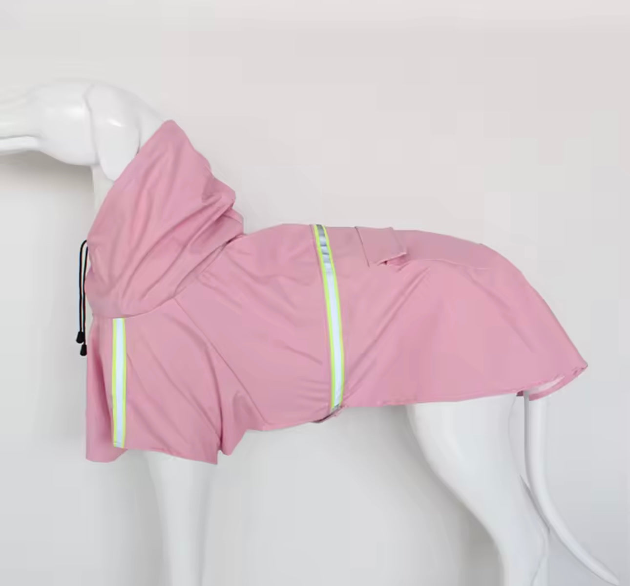 Regenmantel mit Kapuze für große Hunde und Welpen - Wasserdicht + Reflektierend + Winddicht.