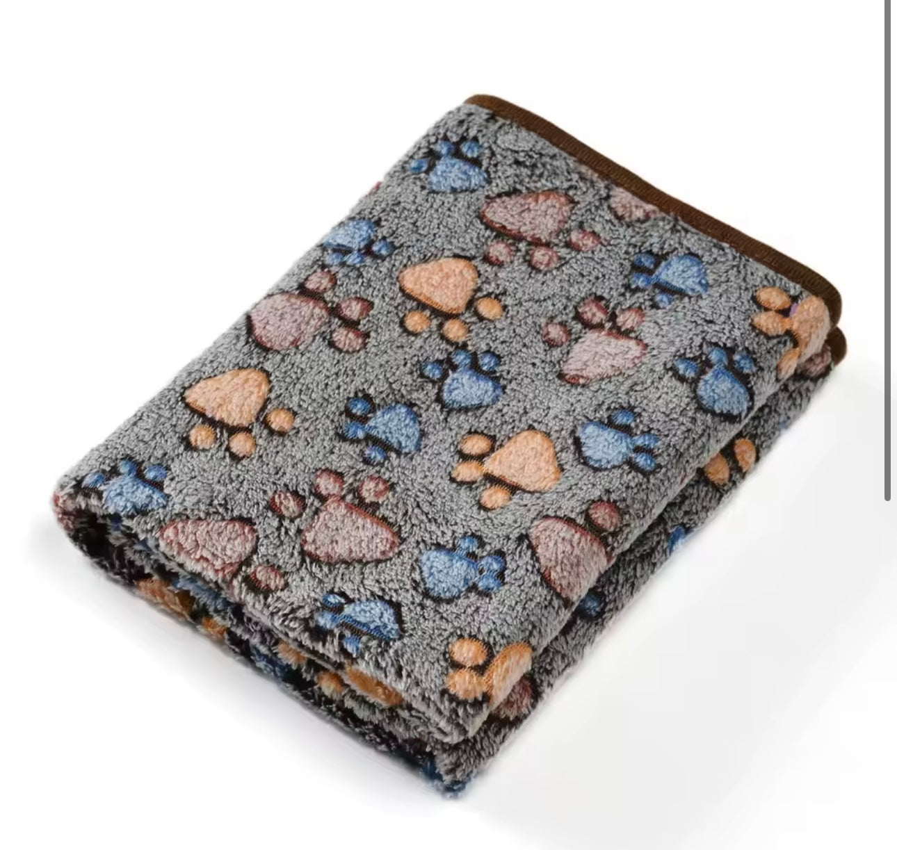 Warme Fleecedecke mit süßen 🐾 Pfotenabdrücken 🐾 waschbar & schnelltrocknend