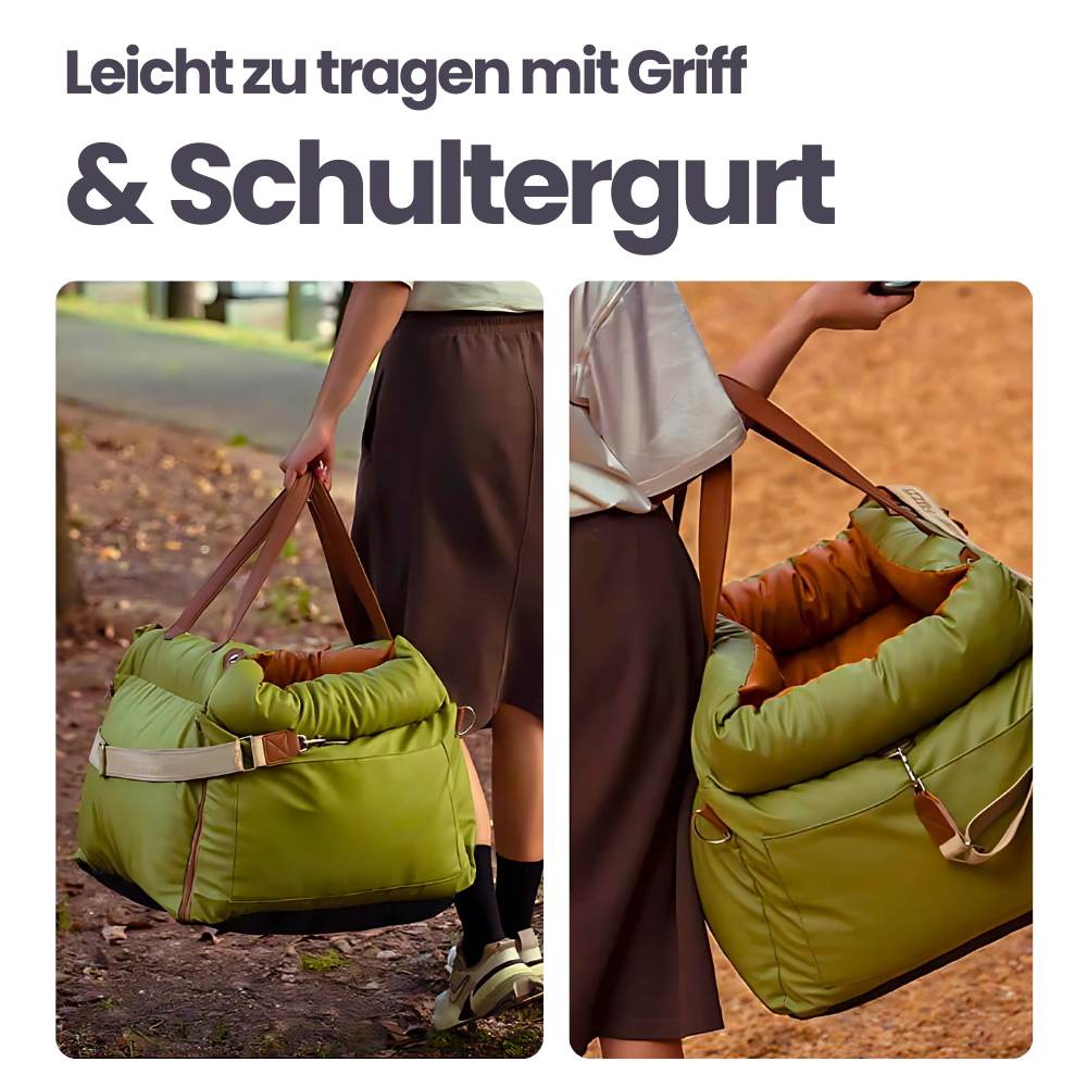 2-in-1 Autositz & Tragetasche für Hunde & Katzen – Sicher reisen & überall entspannt dabei