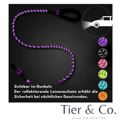 Refeltierende Robuste und Stylische Hundeleine - verschiedene Farben