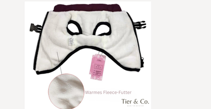 Warme Hundejacke mit intergrierrtem Geschirr