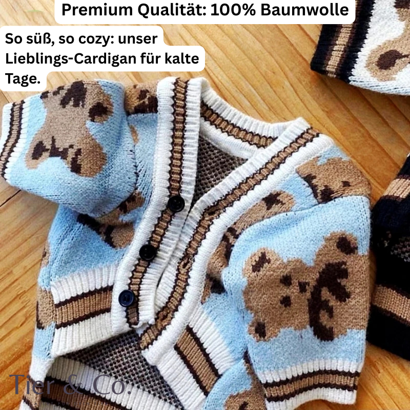 Premium Strick Cardigan aus reiner Baumwolle