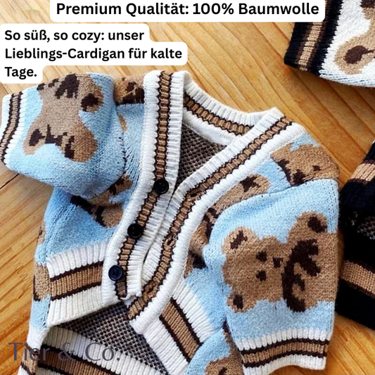 Premium Strick Cardigan aus reiner Baumwolle